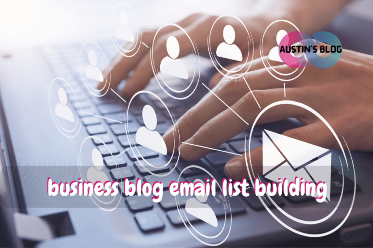 business blog email list building