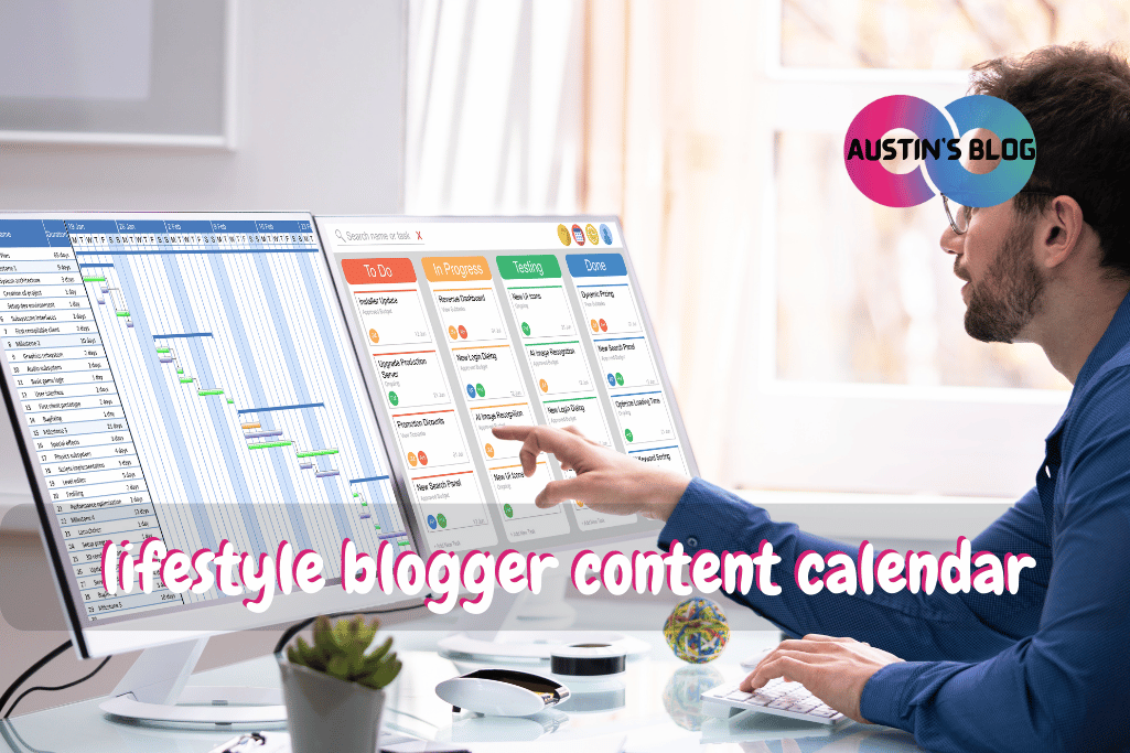 lifestyle blogger content calendar